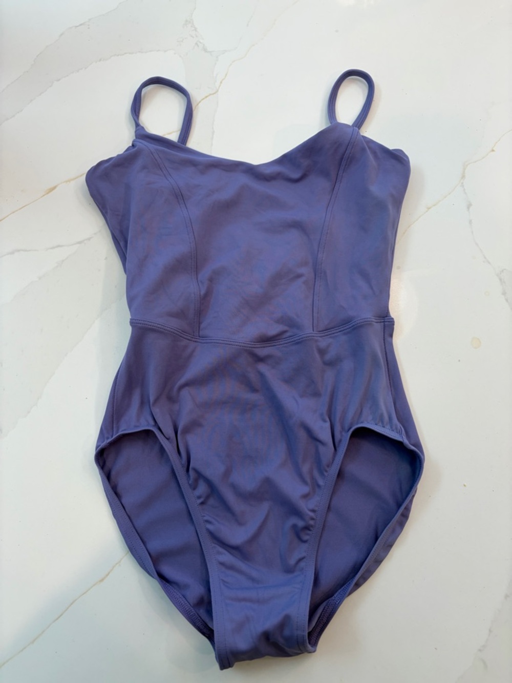 Bloch Girls' Lilac One-Piece leotard with Thin Straps